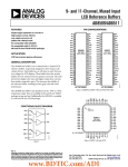 9- and 11-Channel, Muxed Input LCD Reference Buffers AD8509/AD8511
