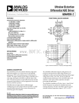 Ultralow Distortion Differential ADC Driver ADA4938-2 Preliminary Technical Data