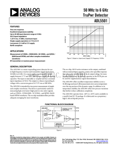 50 MHz to 6 GHz TruPwr Detector ADL5501