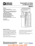 Programmable Low Voltage 1:10 LVDS Clock Driver ADN4670