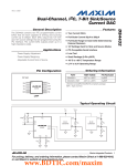 DS4432 Dual-Channel, I C, 7-Bit Sink/Source Current DAC