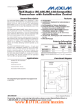 MAX13487E/MAX13488E Half-Duplex RS-485-/RS-422-Compatible Transceiver with AutoDirection Control General Description