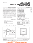 MAX1573 White LED 1x/1.5x Charge Pump in UCSP and Thin QFN General Description