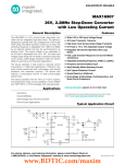 MAX16907 36V, 2.2MHz Step-Down Converter with Low Operating Current General Description