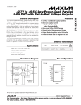 MAX5102 +2.7V to +5.5V, Low-Power, Dual, Parallel General Description