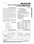 MAX551/MAX552 +3V/+5V, 12-Bit, Serial, Multiplying DACs in 10-Pin µMAX Package _______________General Description