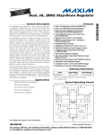 MAX8833 Dual, 3A, 2MHz Step-Down Regulator General Description Features