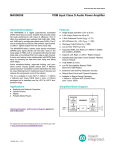 MAX98358 PDM Input Class D Audio Power Amplifier General Description Features