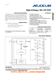 DS3502 High-Voltage, NV, I C POT 2