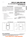 DS3930 Hex Nonvolatile Potentiometer with I/O and Memory General Description