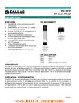 DS1233D 5V EconoReset FEATURES PIN ASSIGNMENT