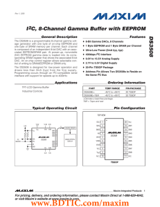 DS3508 I C, 8-Channel Gamma Buffer with EEPROM 2