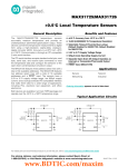 MAX31725/MAX31726 ±0.5°C Local Temperature Sensors General Description Benefits and Features