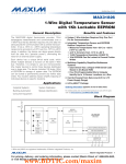 MAX31826 1-Wire Digital Temperature Sensor with 1Kb Lockable EEPROM General Description
