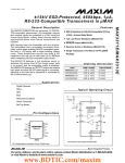 MAX3311E/MAX3313E ±15kV ESD-Protected, 460kbps, 1µA, RS-232-Compatible Transceivers in µMAX General Description