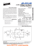 MAX3272/MAX3272A +3.3V, 2.5Gbps Low-Power Limiting Amplifiers General Description