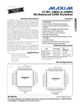 MAX9217 27-Bit, 3MHz-to-35MHz DC-Balanced LVDS Serializer General Description