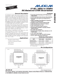 MAX9218 27-Bit, 3MHz-to-35MHz DC-Balanced LVDS Deserializer General Description