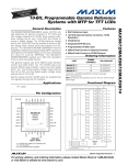 MAX9672/MAX9673/MAX9674 10-Bit, Programmable Gamma Reference Systems with MTP for TFT LCDs General Description