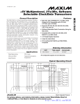 MXL1543 +5V Multiprotocol, 3Tx/3Rx, Software- Selectable Clock/Data Transceivers General Description