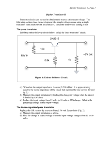 Bipolar transistors II, Page 1  Bipolar Transistors II