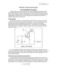 The Field Effect Transistor