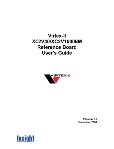 Virtex-II XC2V40/XC2V1000NM Reference Board