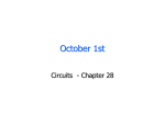 October 1st Circuits - Chapter 28