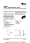 ZXSC380 Single or multi cell LED driver solution Description