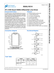 DS90LV031A 3V LVDS Quad CMOS Differential Line Driver General Description
