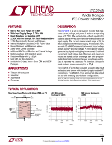 LTC2945 Wide Range I C Power Monitor