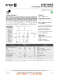 SZM-3166Z 3.3GHz to 3.6GHz 2W POWER AMPLIFIER Features Product Description