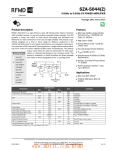 SZA-5044(Z) 4.9GHz to 5.9GHz 5V POWER AMPLIFIER Features Product Description