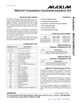 Evaluates:  MAX146/MAX147 MAX147 Evaluation System/Evaluation Kit General Description Features