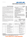 Evaluates:  MAX15000A MAX15000A Evaluation Kit General Description Features