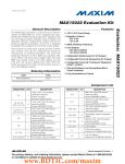 Evaluates:  MAX15022 MAX15022 Evaluation Kit General Description Features