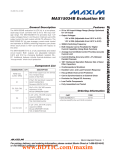 MAX15034B Evaluation Kit Evaluates: General Description Features