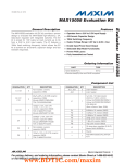 MAX15058 Evaluation Kit Evaluates: General Description Features
