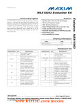 MAX15053 Evaluation Kit Evaluates: General Description Features