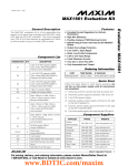 Evaluates: MAX1561 MAX1561 Evaluation Kit General Description Features