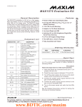 Evaluates: MAX1575 MAX1575 Evaluation Kit General Description Features