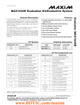 Evaluate: MAX1645B MAX1645B Evaluation Kit/Evaluation System General Description Features