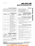 Evaluates:  MAX2754 MAX2754 Evaluation Kit General Description Features
