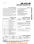 Evaluates:  MAX4060 MAX4060 Evaluation Kit General Description Features