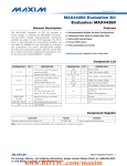 MAX44260 Evaluation Kit Evaluates: MAX44260 General Description Features