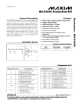 Evaluates:  MAX4450 MAX4450 Evaluation Kit General Description Features