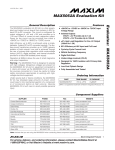 Evaluates:  MAX5052A MAX5052A Evaluation Kit General Description Features
