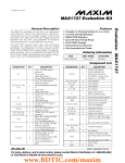 Evaluates:  MAX1737 MAX1737 Evaluation Kit General Description Features