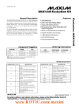 Evaluates: MAX1848 MAX1848 Evaluation Kit General Description Features