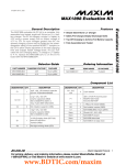Evaluates: MAX1898 MAX1898 Evaluation Kit General Description Features